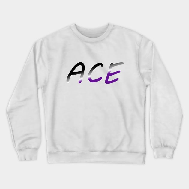 Asexual ACE Crewneck Sweatshirt by jedimasterkelly